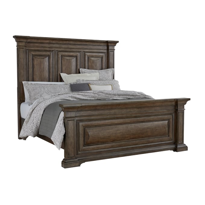 Pulaski Woodbury Brown Queen Panel Bed RH-P351-BR-K1