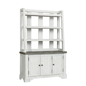 Samuel Lawrence Valley Ridge White Credenza with Hutch