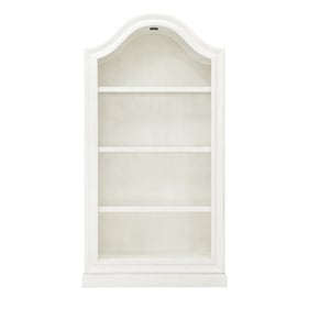 Pulaski White Open Shelf Bookcase with Puck Light