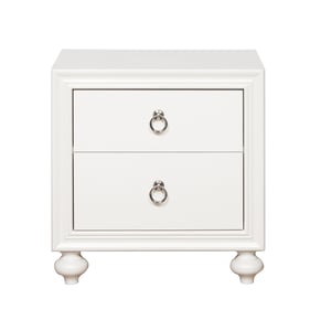 Samuel Lawrence Bella YBR White Kids 2 Drawers USB Charging Nightstand