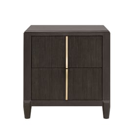 Pulaski West End Loft Brown 2 Drawers Nightstand with USB C Outlets