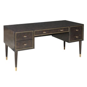 Pulaski Black 4 Drawers Desk with Charging Port