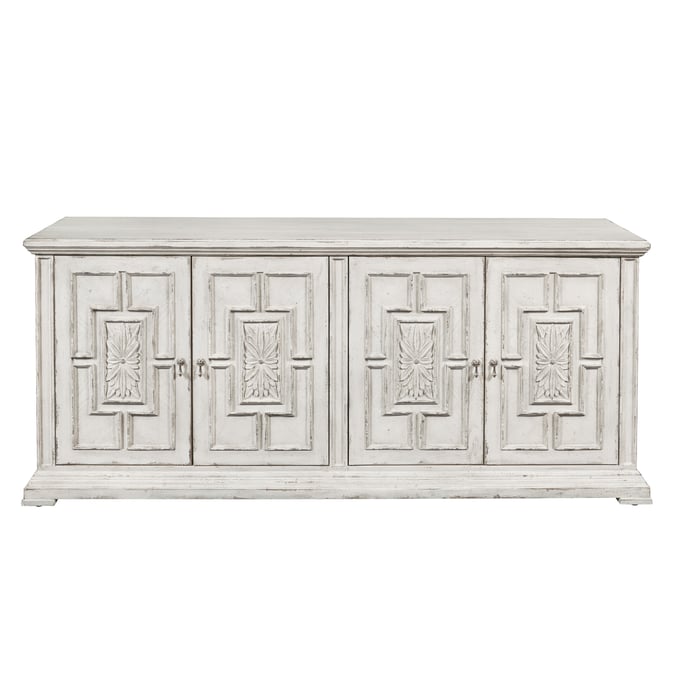 Pulaski Accents White 4 Door Entertainment Credenza RH-P301004