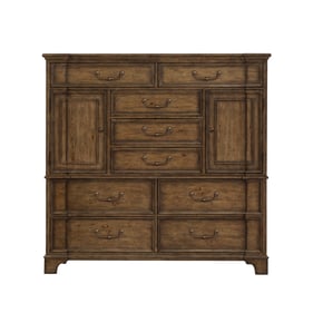 Pulaski Revival Row Brown 9 Drawers Master Chest