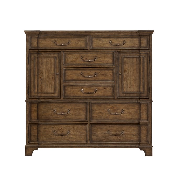 Pulaski Revival Row Brown 9 Drawers Master Chest RH-P348-BR-K11