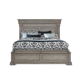 Pulaski Madison Ridge Brown King Panel Bed with Blanket Chest Footboard