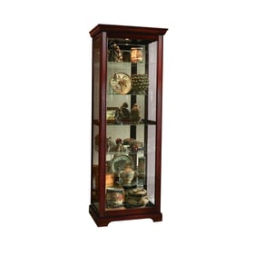 Pulaski PFC Brown Sliding Door Curio Cabinet