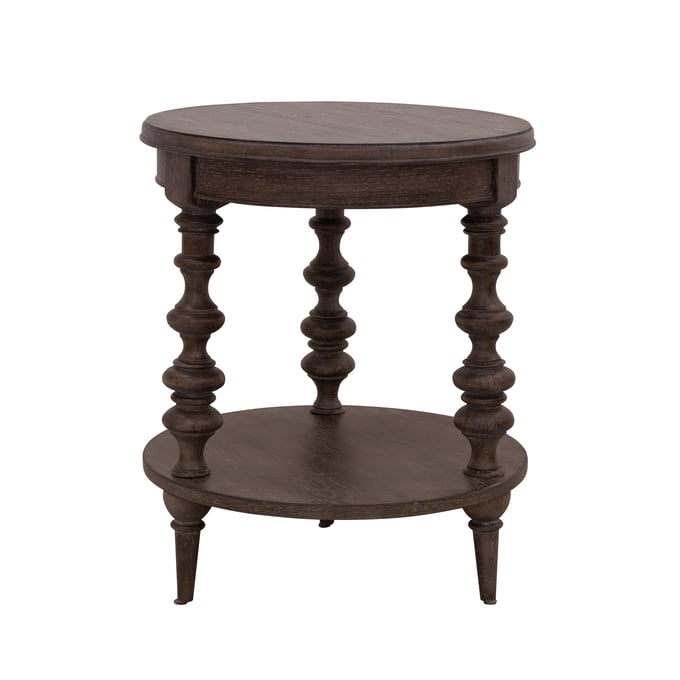 Pulaski Revival Row Brown Round End Table RH-P348255