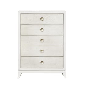 Samuel Lawrence Melrose White 5 Drawers Dresser Chest