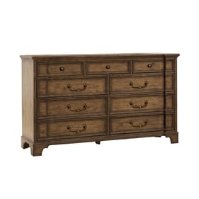 Pulaski Revival Row Brown 9 Drawers Dresser