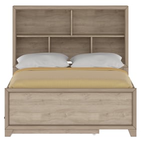 Samuel Lawrence River Creek YBR Natural Kids Full Bed with Bookcase Headboa...