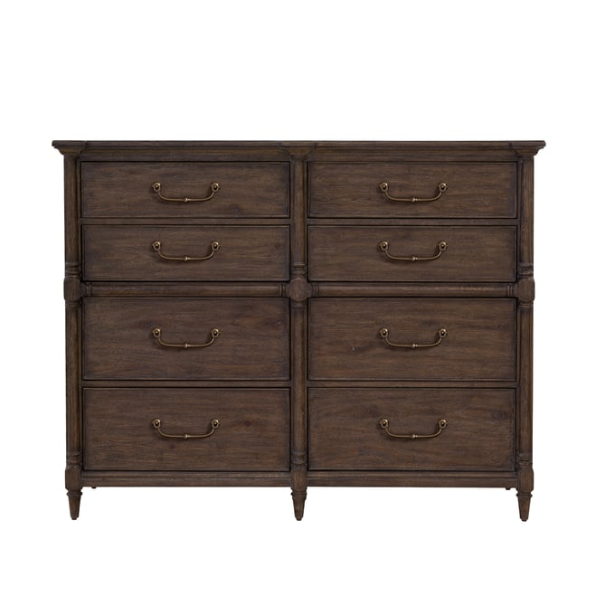 Pulaski Revival Row Brown 8 Drawers Bureau RH-P348101