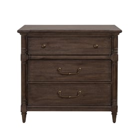 Pulaski Revival Row Brown 3 Drawers Bachelors Chest