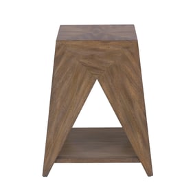 Pulaski Accents Brown Geometric Accent Table