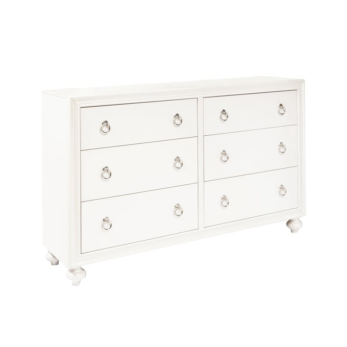 Samuel Lawrence Bella YBR White Kids 6 Drawers Dresser RH-S458-410