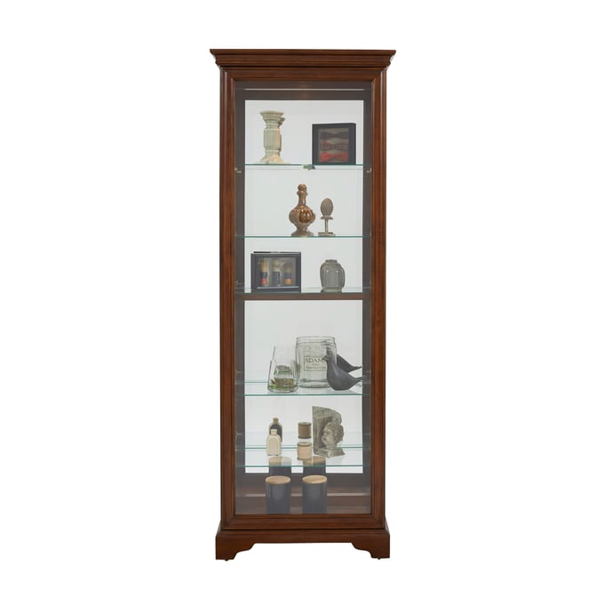 Pulaski PFC Brown Mirrored 5 Shelf Gallery Curio Cabinet RH-21308