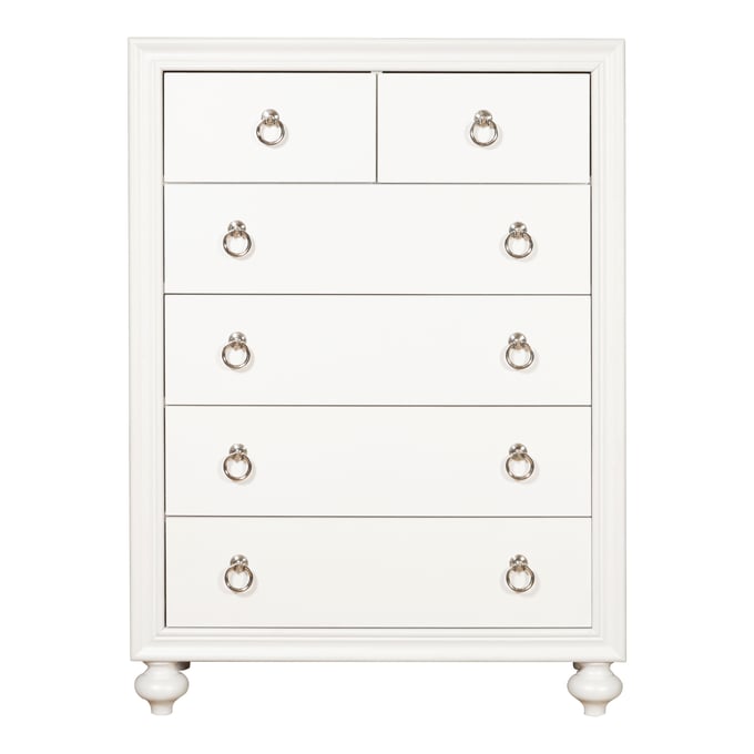 Samuel Lawrence Bella YBR White Kids 6 Drawers Chest RH-S458-440