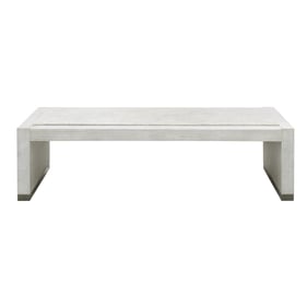 Pulaski Accents White Stone Textured Cocktail Table