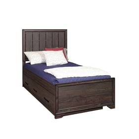 Samuel Lawrence Granite Falls Brown Kids Twin Panel Bed with Trundle