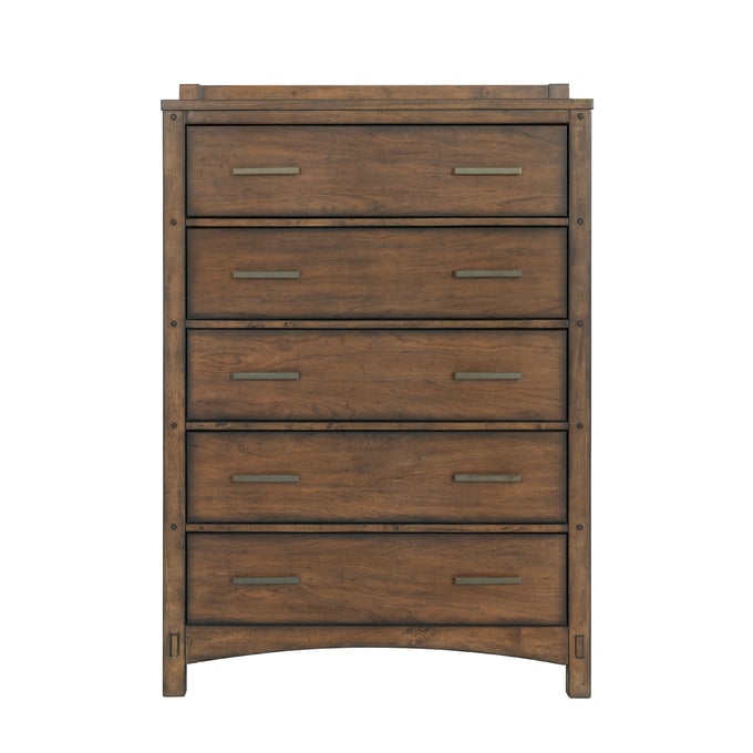 Samuel Lawrence Seneca Brown 5 Drawers Chest RH-S917-040