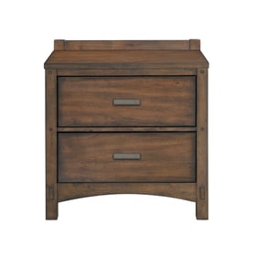 Samuel Lawrence Seneca Brown 2 Drawers Nightstand with USB Port