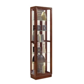 Pulaski PFC Brown Tall Traditional 5 Shelf Curio Cabinet