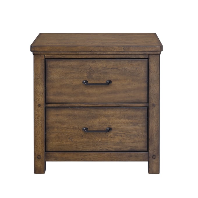 Samuel Lawrence Cambridge Brown 2 Drawers Nightstand with USB RH-S918-450