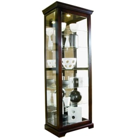 Pulaski PFC Brown Tall 5 Shelf Curio Cabinet