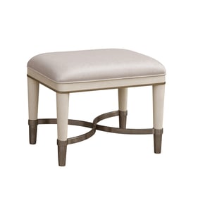 Pulaski Grace White Vanity Stool