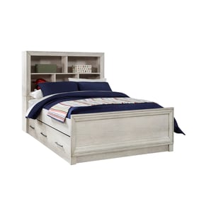 Samuel Lawrence Riverwood Gray Full Bookcase Bed with Trundle