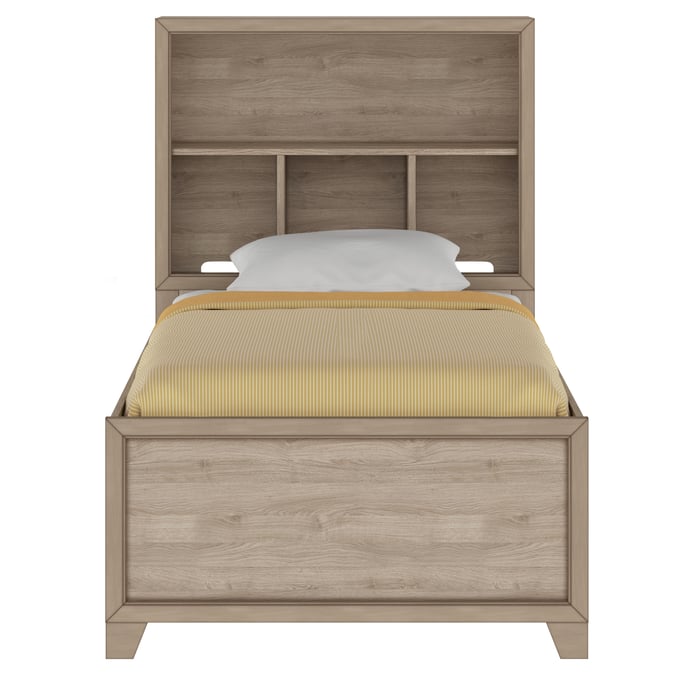 Samuel Lawrence River Creek YBR Natural Kids Twin Bed Bookcase Headboard with Trundle RH-S496-YBR-13