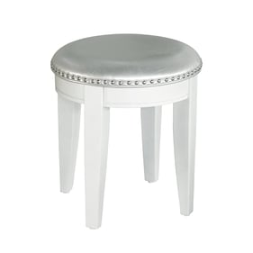 Samuel Lawrence Starlight White Vanity Stool