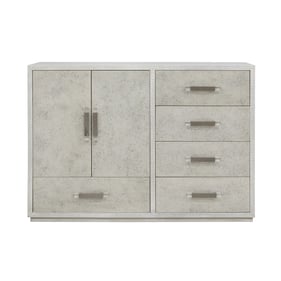 Pulaski Gray Stone Textured 5 Drawers Accent Cabinet