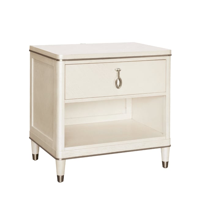 Pulaski Grace White 1 Drawer Nightstand with Usb Port RH-P377140