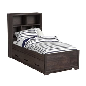 Samuel Lawrence Granite Falls Brown Kids Twin Bed Bookcase Headboard