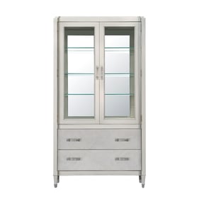 Pulaski Zoey Silver China Cabinet with Drawers