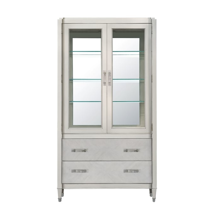 Pulaski Zoey Silver China Cabinet with Drawers RH-P344-DR-K4