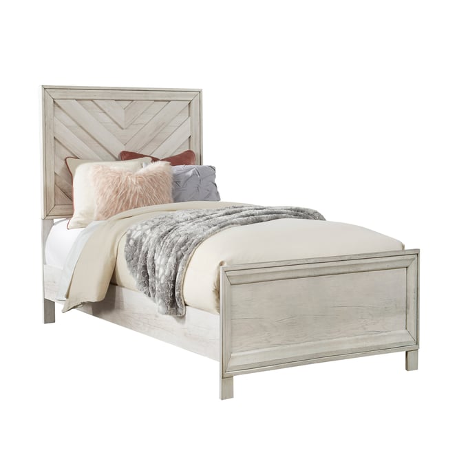 Samuel Lawrence Riverwood Gray Twin Panel Bed RH-S466-BR-K13