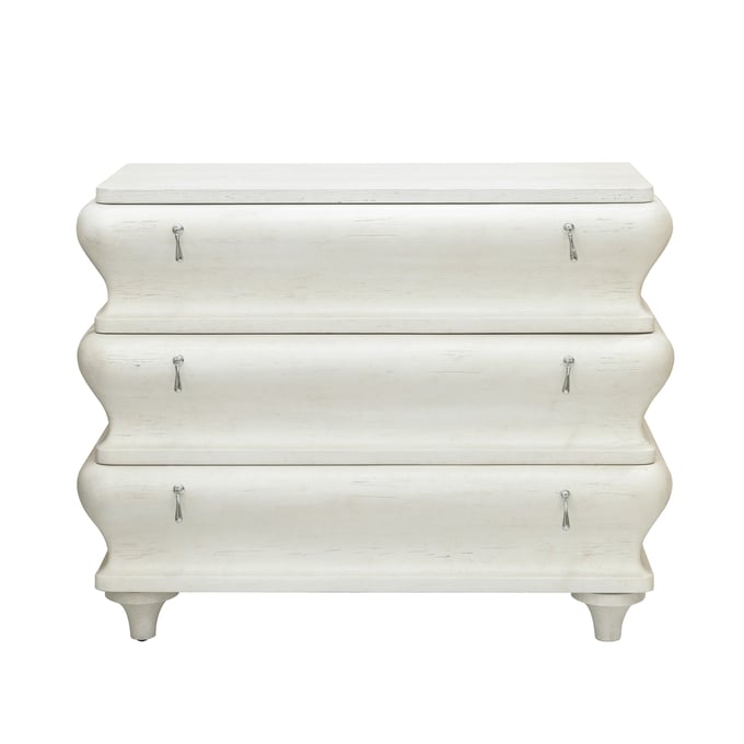 Pulaski Accents White 3 Drawers Bombay Accent Chest RH-P301505