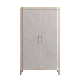 Pulaski Zoey Silver Storage Armoire Cabinet