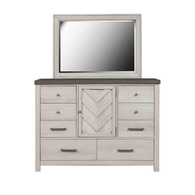 Samuel Lawrence Riverwood Gray Bureau Mirror RH-S466-035