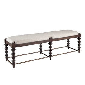 Pulaski Revival Row Brown Bed Bench