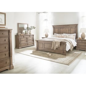 Samuel Lawrence Lawsons Creek Natural 4pc Bedroom Set With Queen Panel Bed