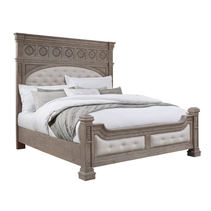 Pulaski Kingsbury Gray Queen Panel Bed RH-P167-BR-K1