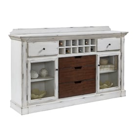 Pulaski Accents April 2021 Gray Distressed Sideboard with Storage and USB