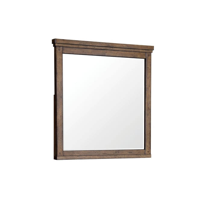 Samuel Lawrence Cambridge Brown Beveled Dresser Mirror RH-S918-430