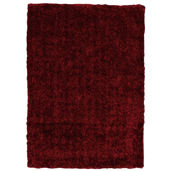 Linon Confetti Shag Wine Rug - 84x60 LN-RUG-CI0157