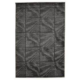 Linon Milan Marcel Black And Grey Rug - 91x60