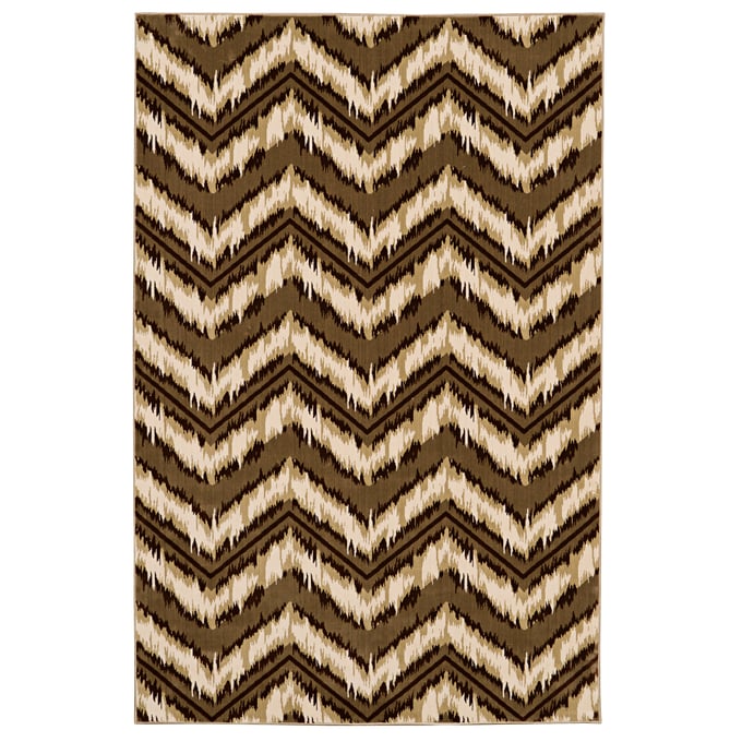 Linon Art Silk Cheveron Beige Rug - 90x60 LN-RUGAK1558