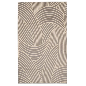 Linon Capri Binya Light Grey And Bone Rug - 111X77